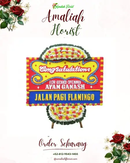 Sewa Papan Bunga Alas Barat